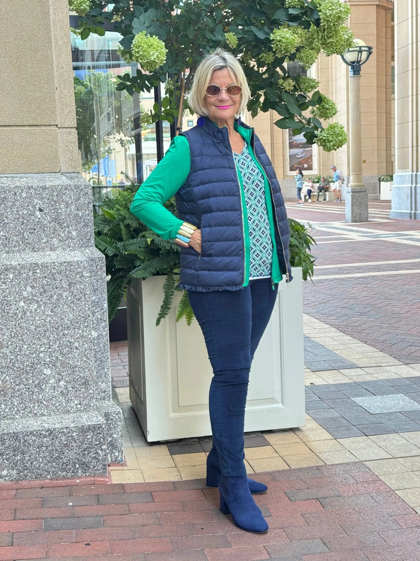 Lulu B  Bay Club V Neck Top