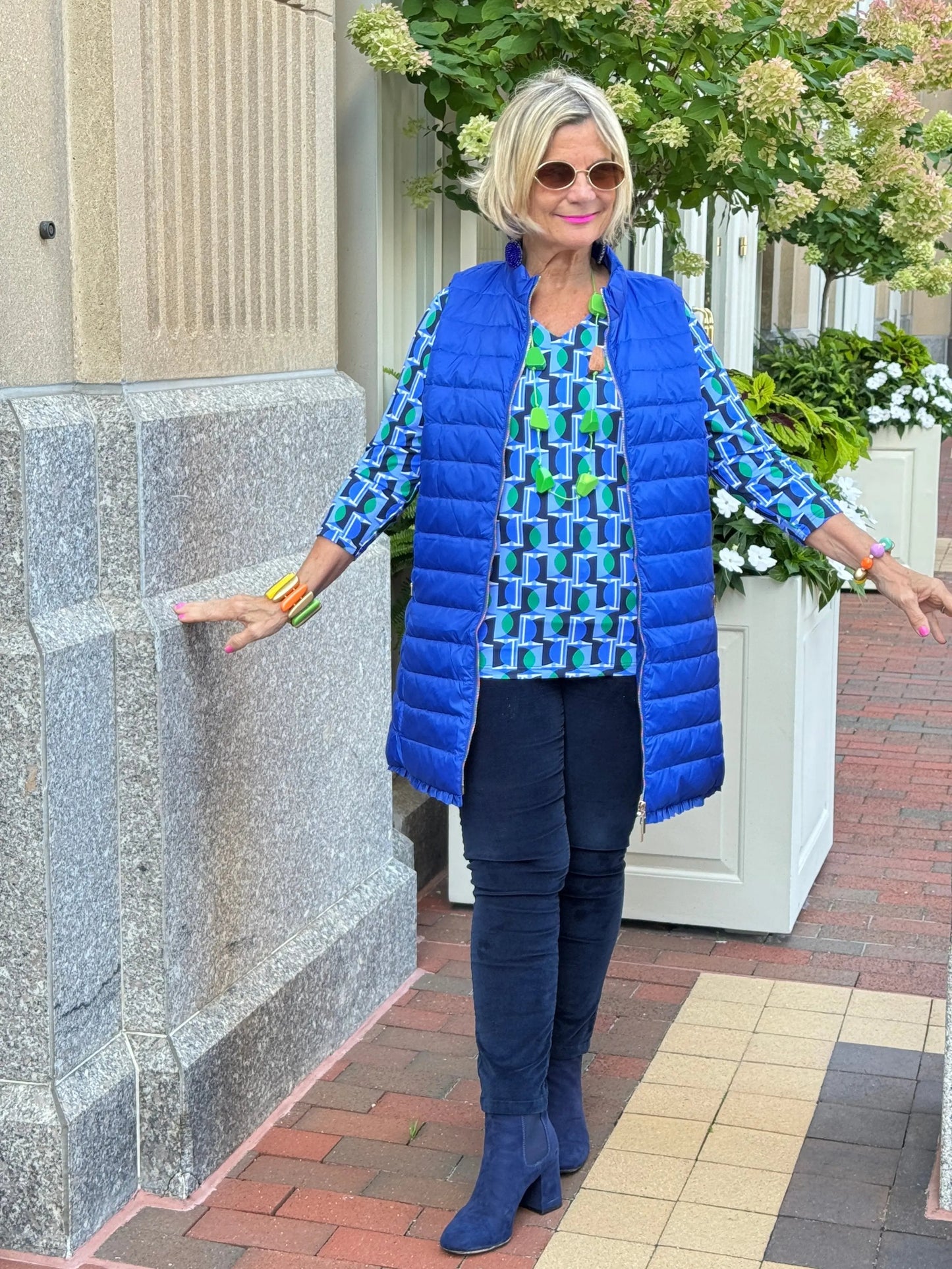 LULU-B COBALT PUFFER VEST