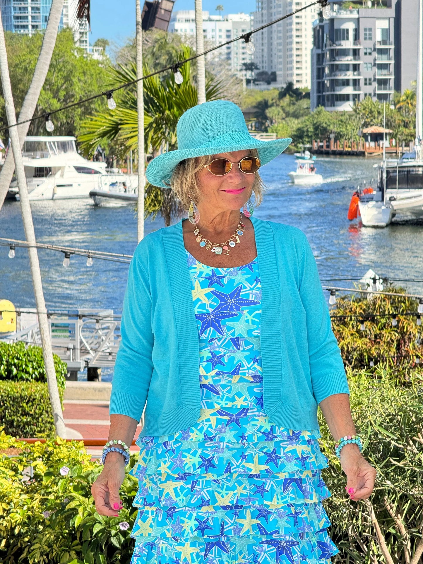 LULU B STARFISH SPLASH CHA CHA DRESS