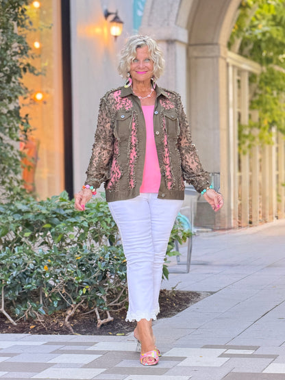 Ethyl Garden Wall Jacket - OLIVE