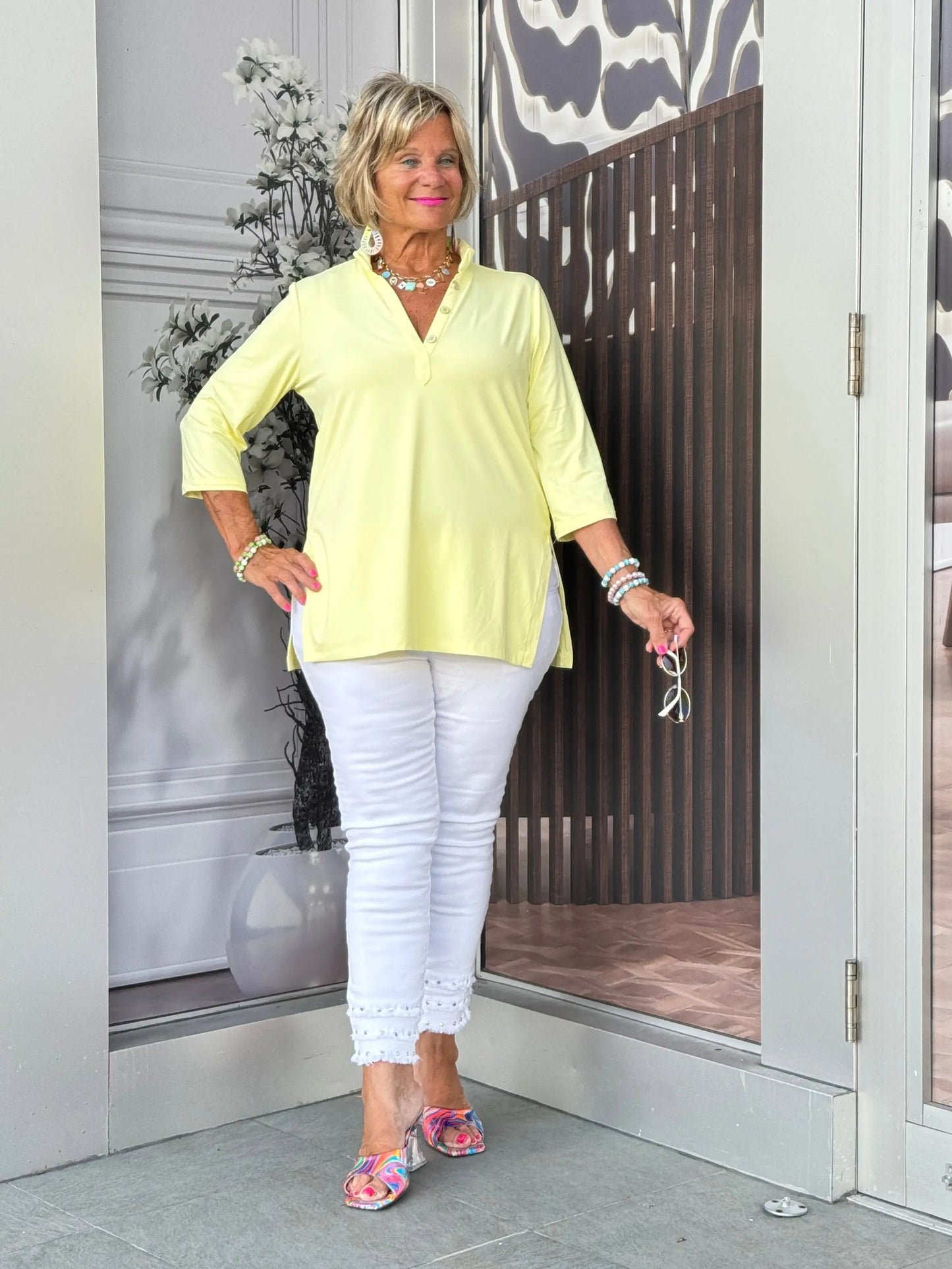 LULU-B SUNSHINE YELLOW TUNIC