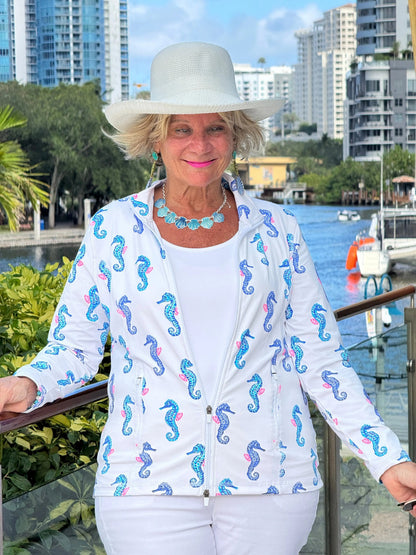 LULU B SHORELINE CHARM FULL ZIPPER JACKET