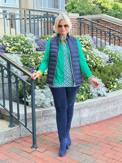 LULU-B NAVY SHORT VEST