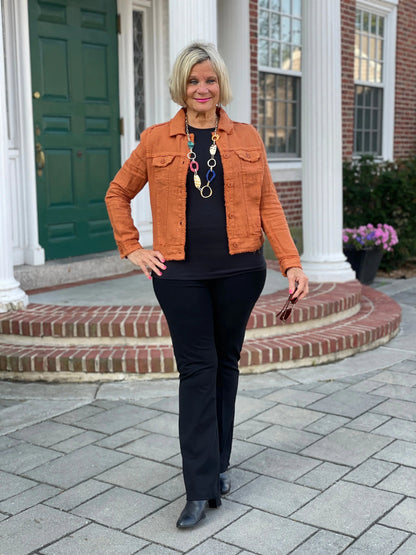 LULU-B COPPER LINEN JACKET