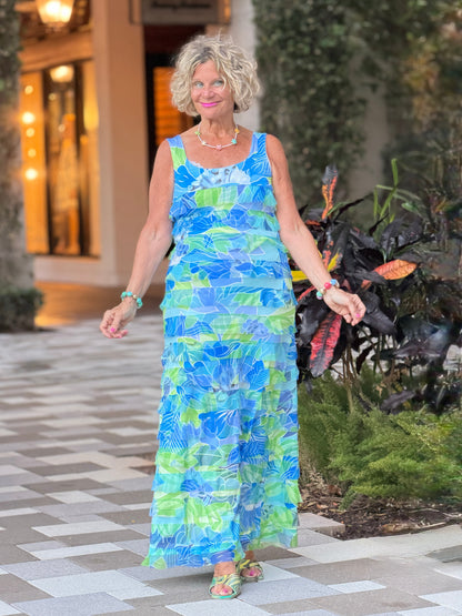 BLUE MARINE CHA CHA MAXI DRESS