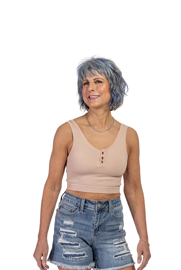 Women's Button Detail Bralette