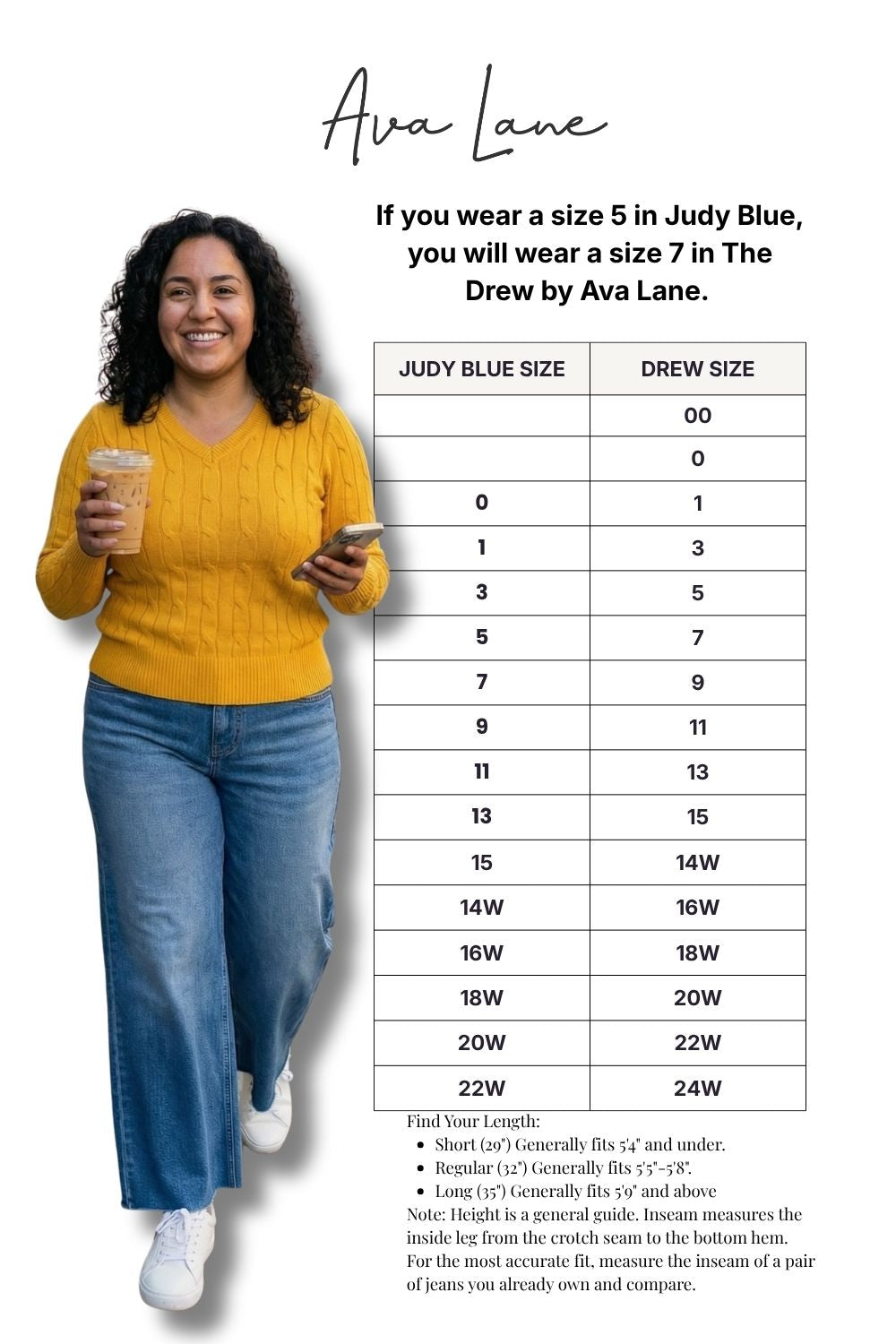 The Drew Low-Rise Tummy Control Wide Leg Jeans - Three Inseams