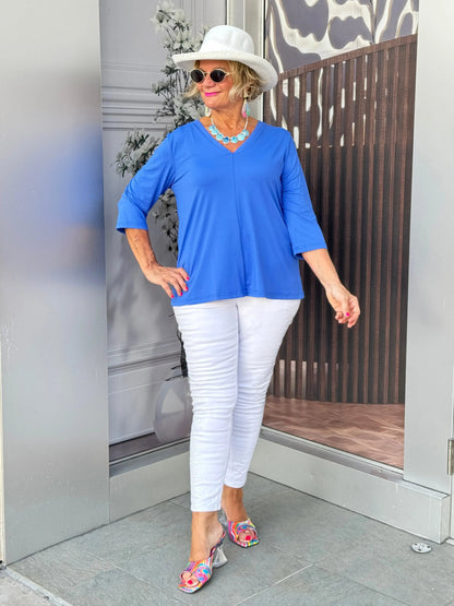 LULU B  BLU SEERSUCKER  JACKET