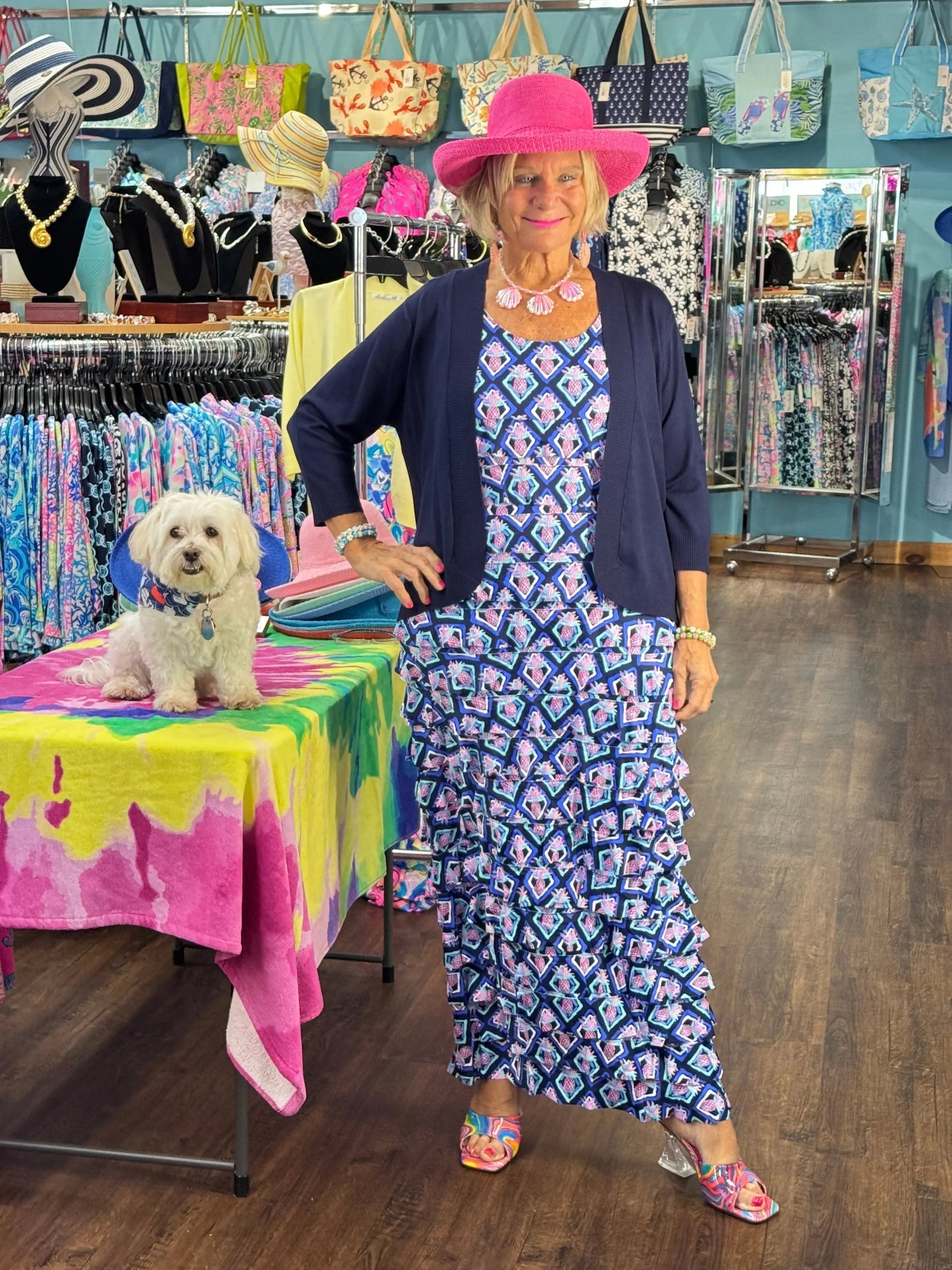LULU-B PINEAPPLE VACATION  CHA CHA DRESS