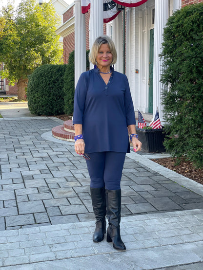 LULU-B NAVY SPANK LEGGINGS