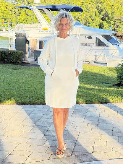 Lulu b kangaroo pocket pearl scuba dress