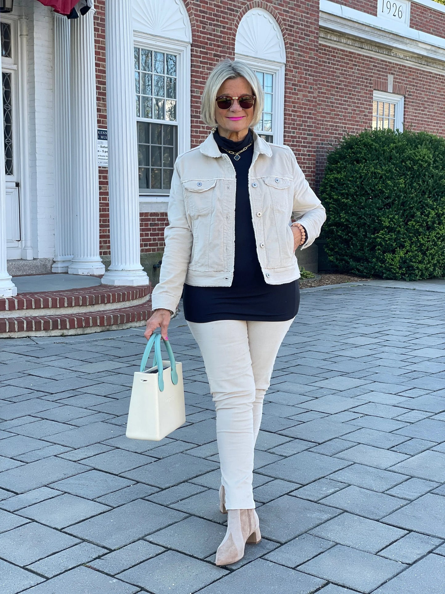 LULU-B STONE VELOUR PANTS