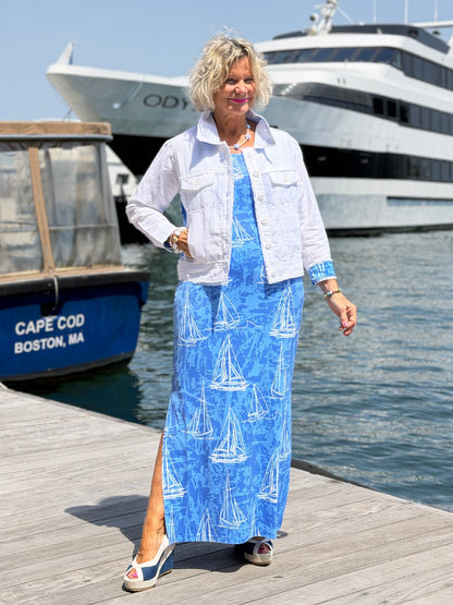 HARBOR BLUES SAILBOAT TANK MAXI