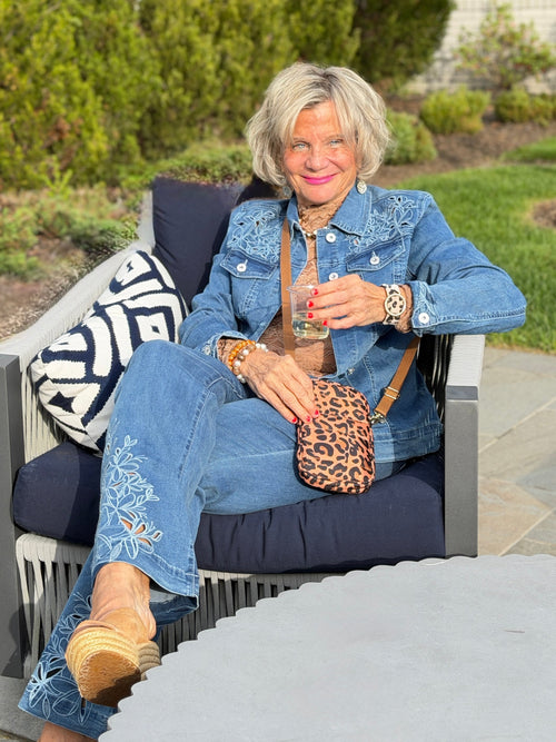 Ethyl Statement Denim Jacke navy - Automation