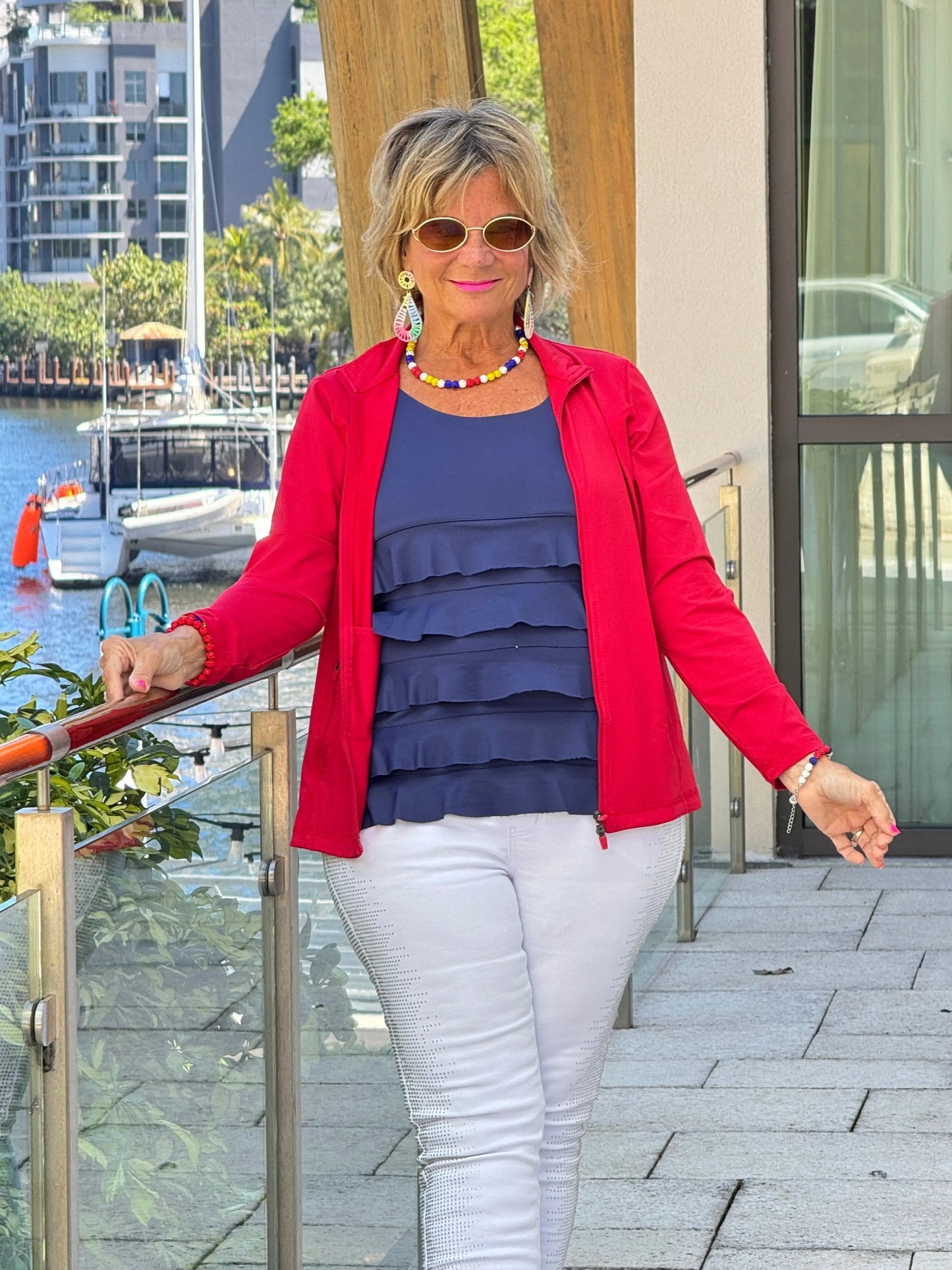 CRIMSON RED FULL ZIPPER