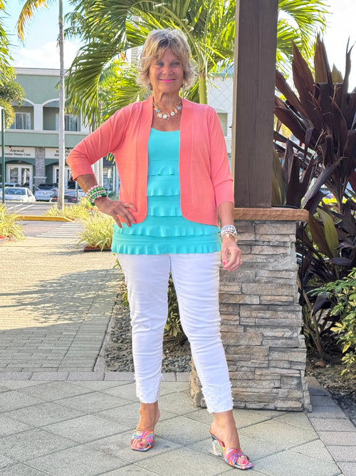 LULU-B SALMON PEYTON SHRUG