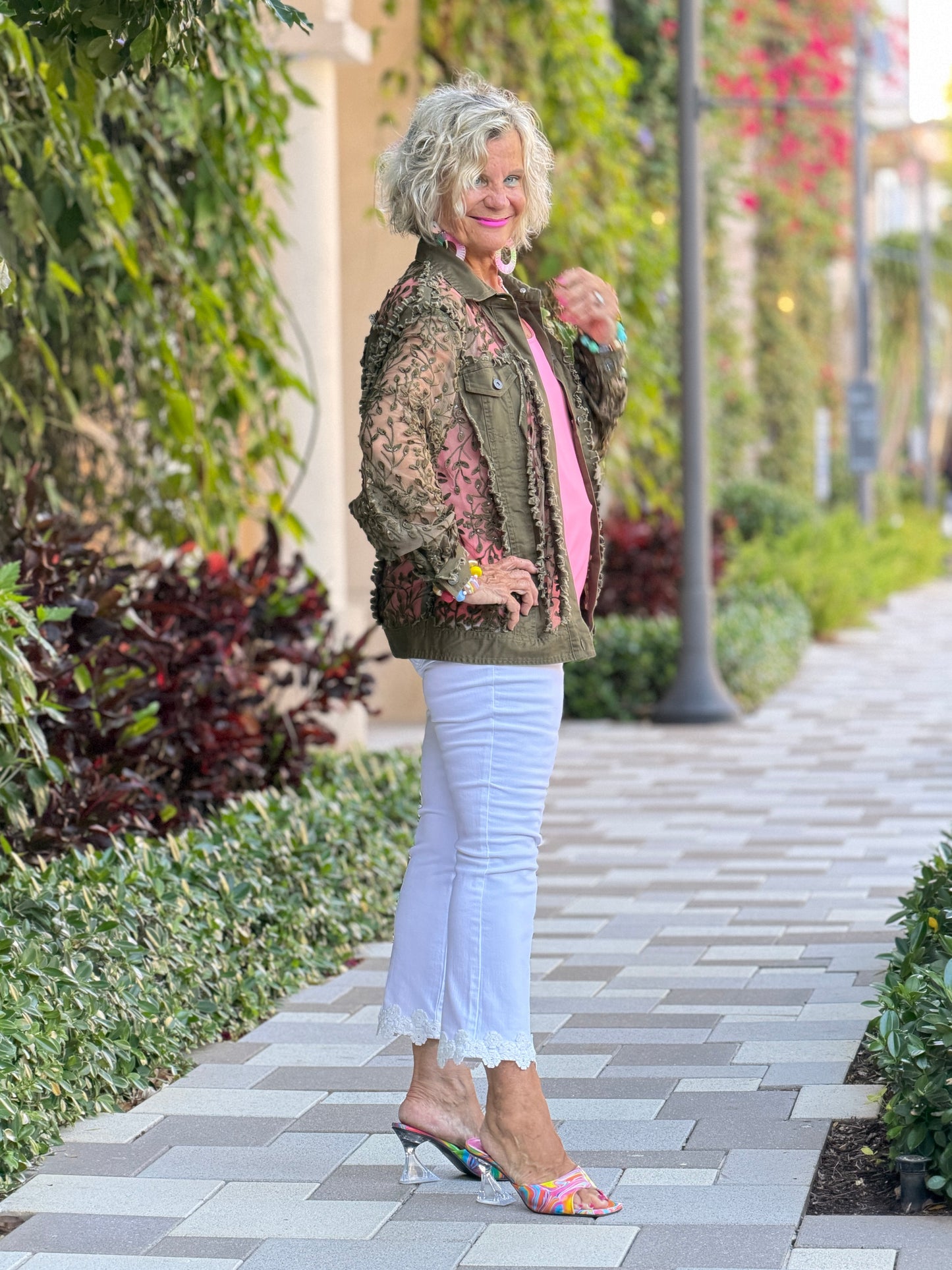 Ethyl Garden Wall Jacket - OLIVE