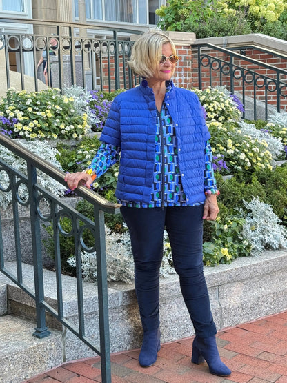 LULU-B SAPPHIRE SHORT PUFFER VEST