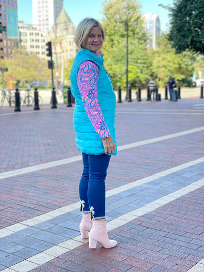 LULU-B AQUA PUFFER VEST
