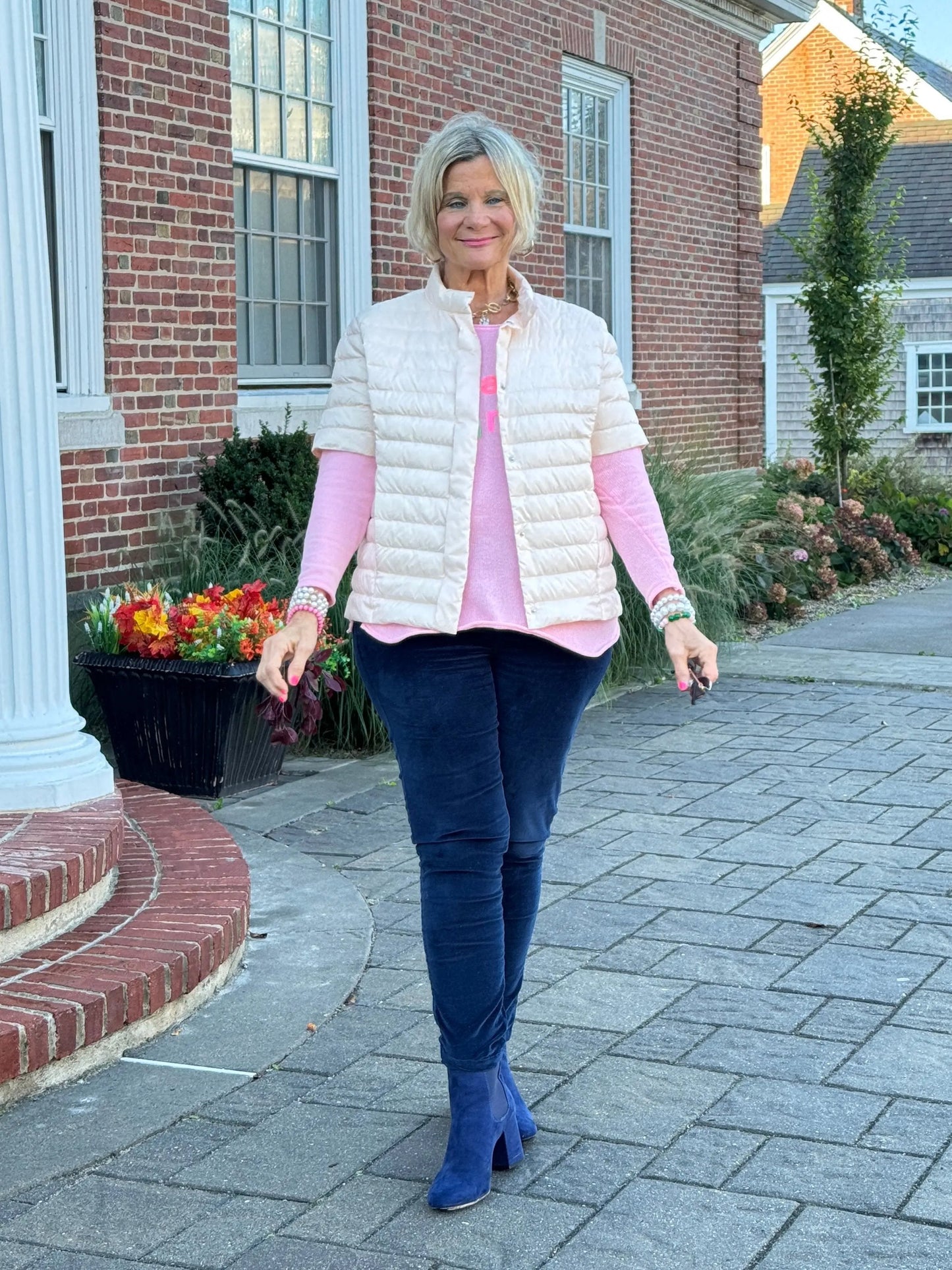 LULU-B PINK SHORT SLEEVE PUFFER