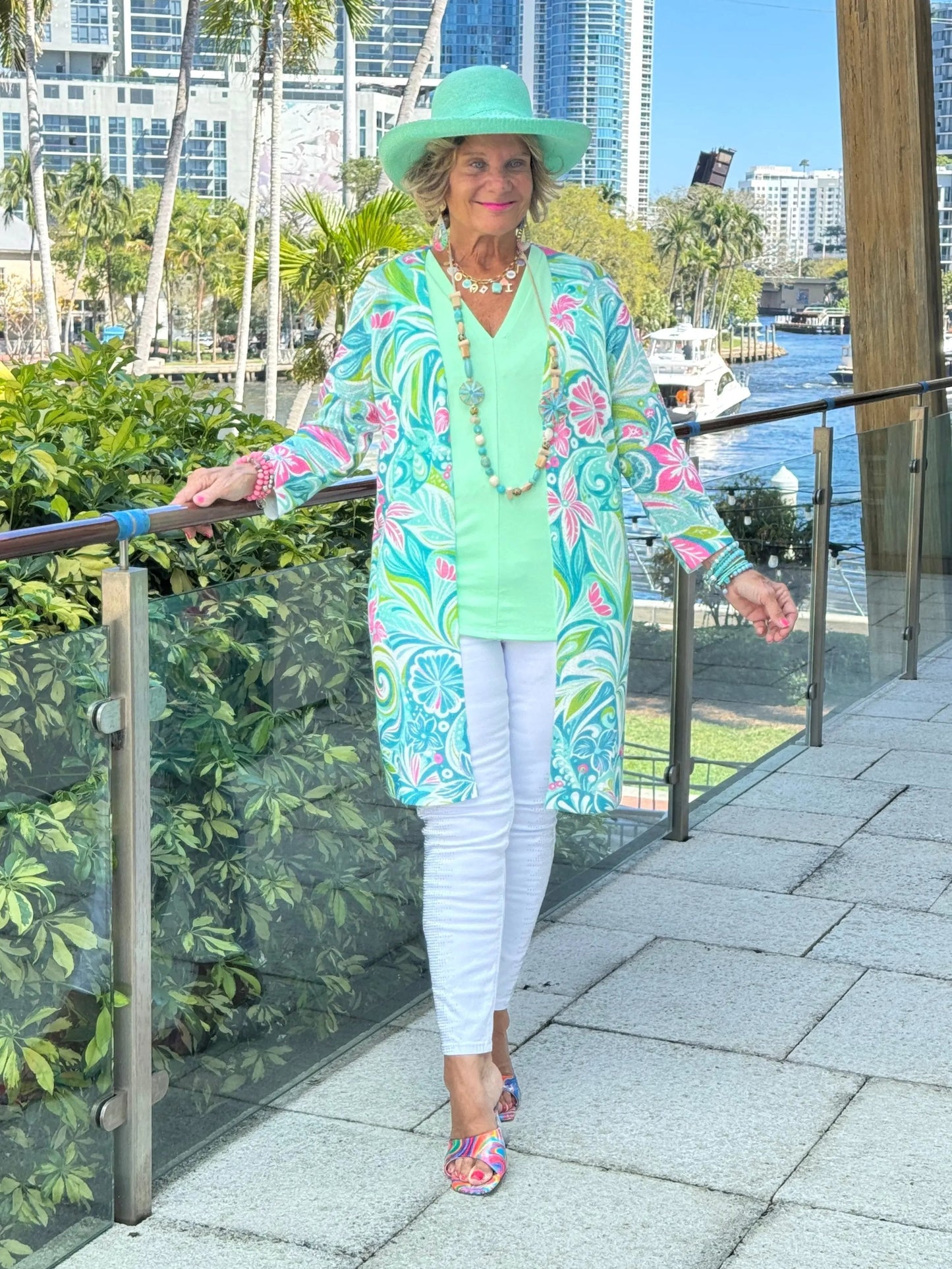 Ethyl Classic Long Length Cardi - Humboldt