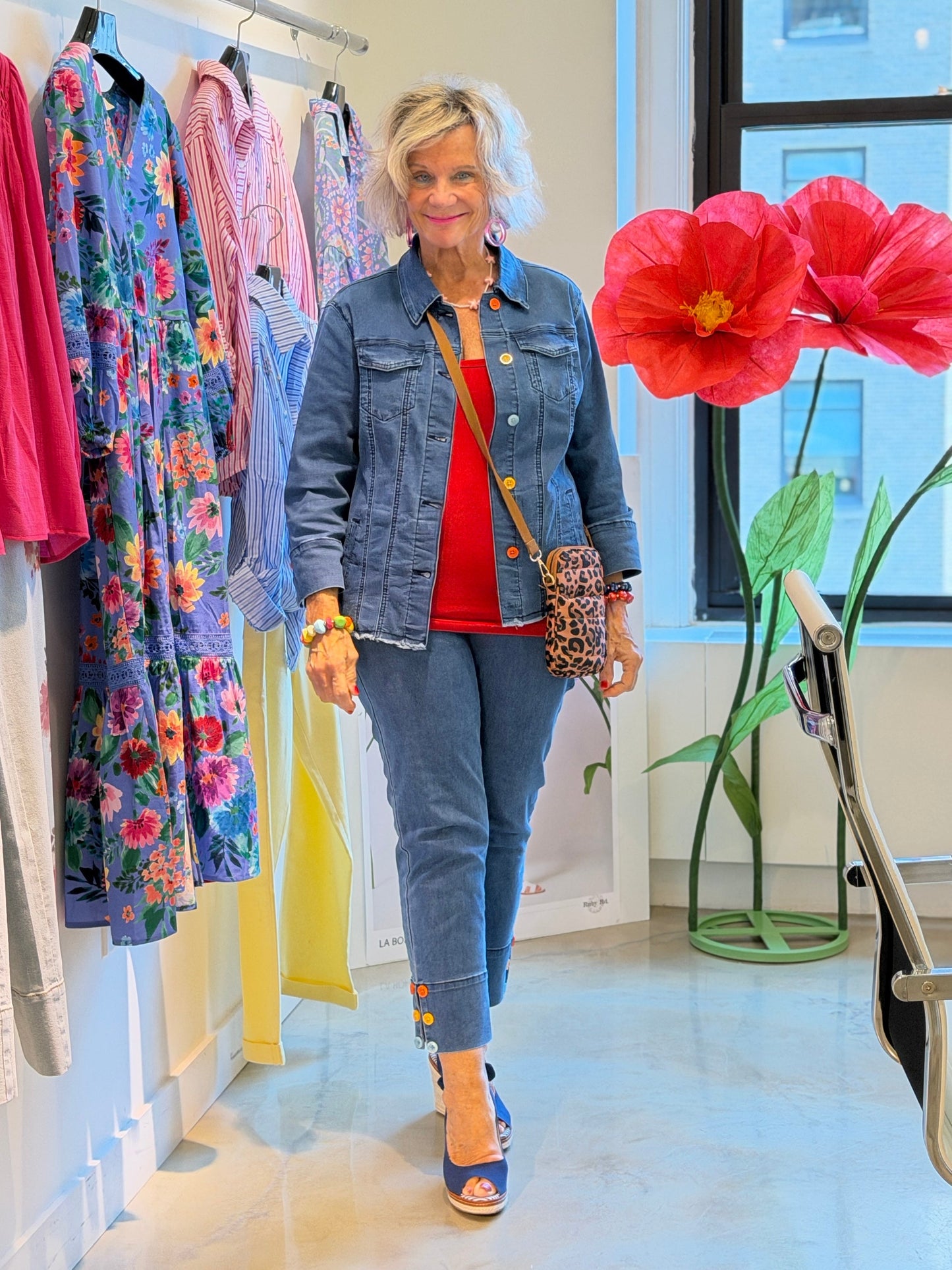 Ethyl Button Up Buttecup Jacket - Heavenly