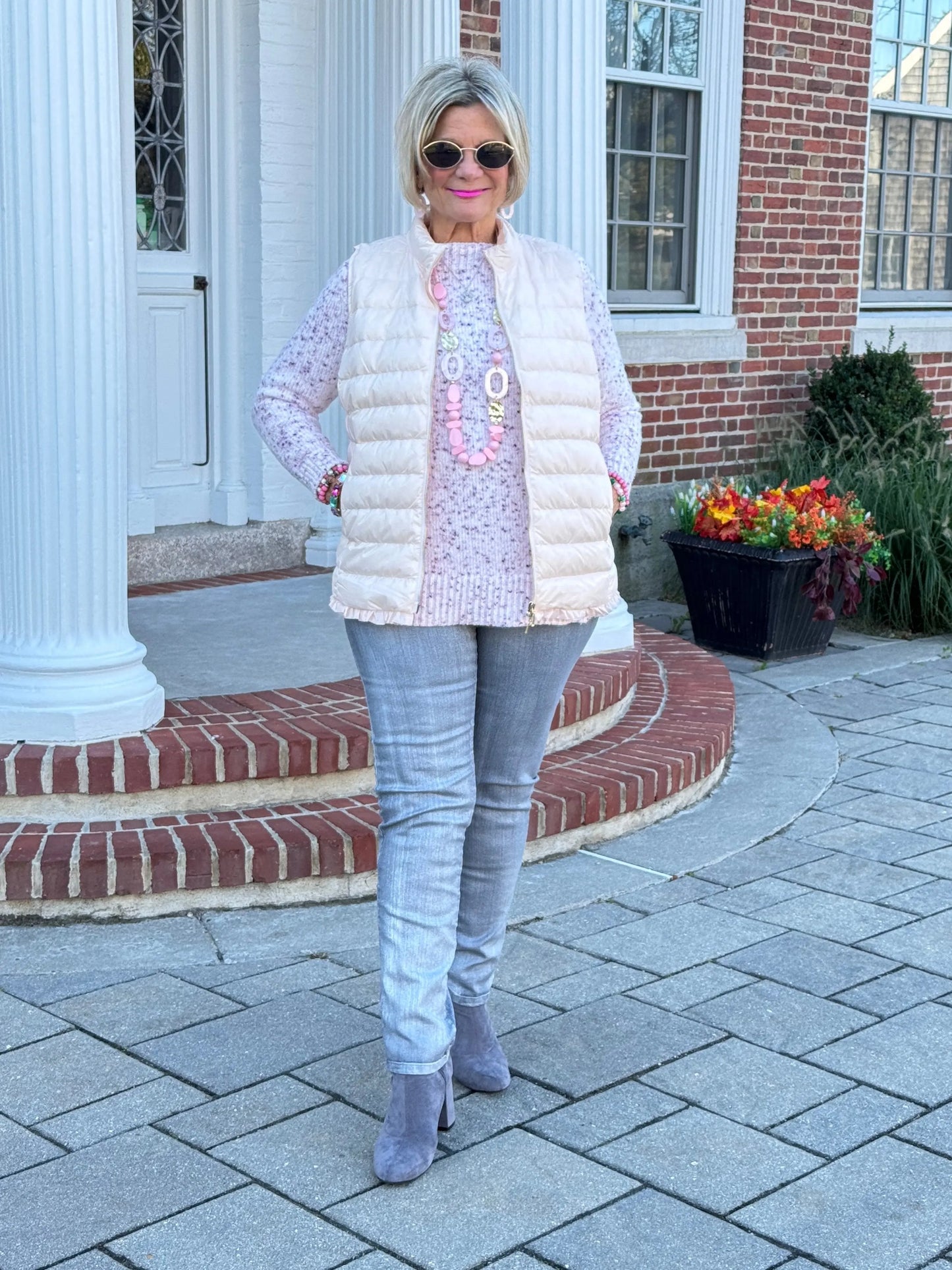LULU-B PINK SHORT PUFFER VEST