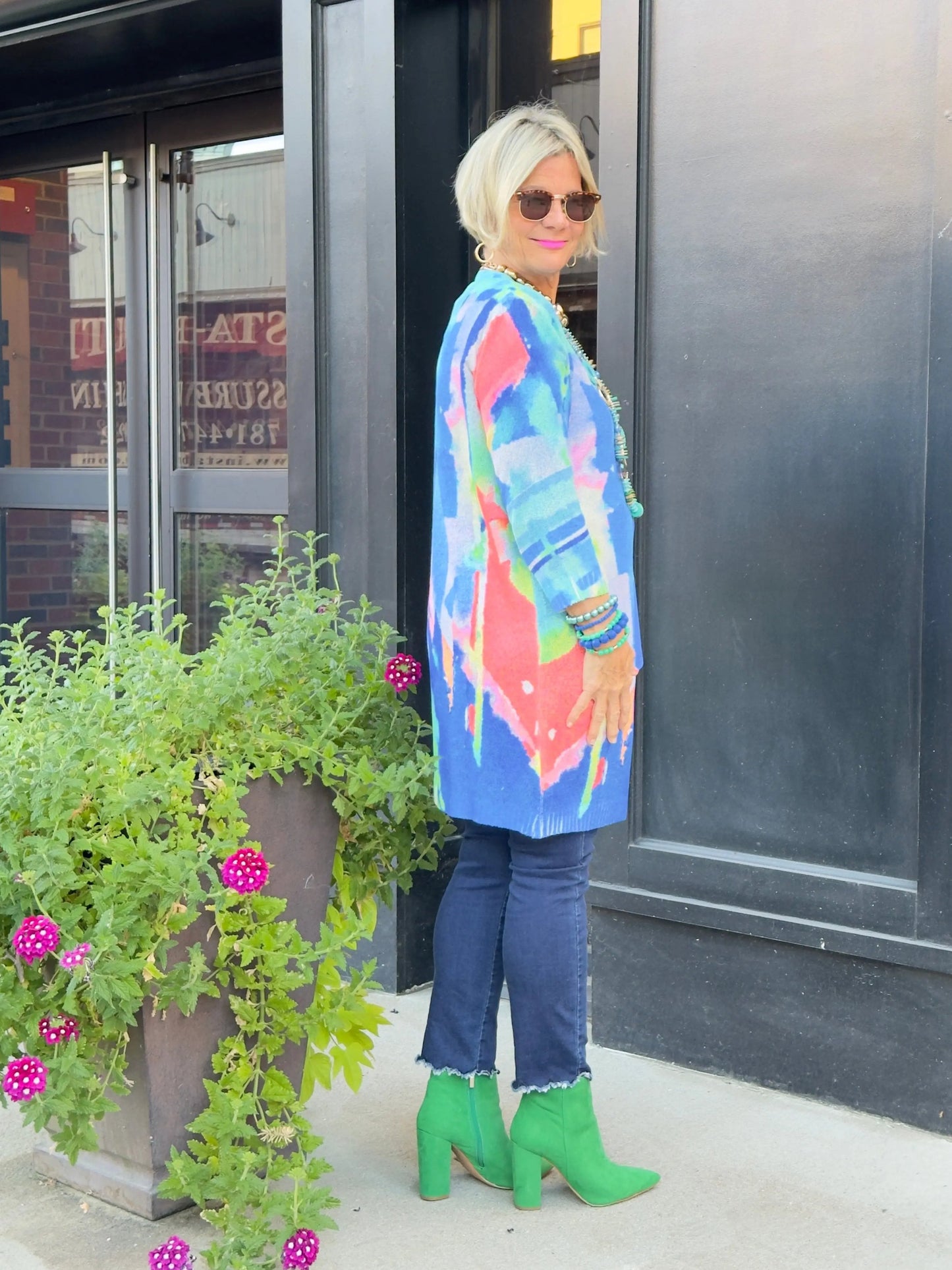 ETHYL SPLASH CARDIGAN