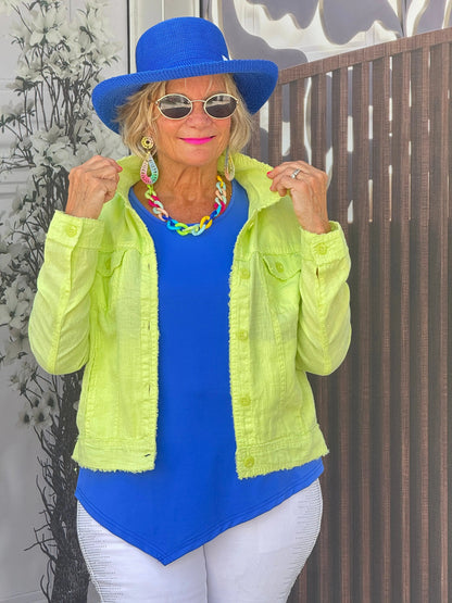 LULU B LIME LINE JACKET