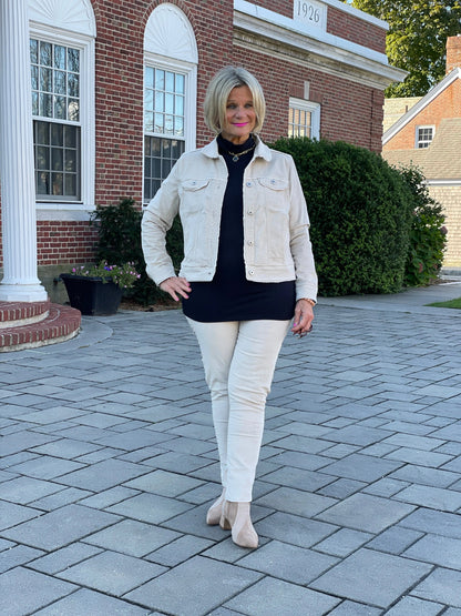 LULU-B STONE VELOUR JACKET
