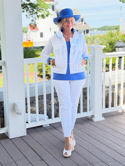 HARBOR BLUES LINEN JACKET