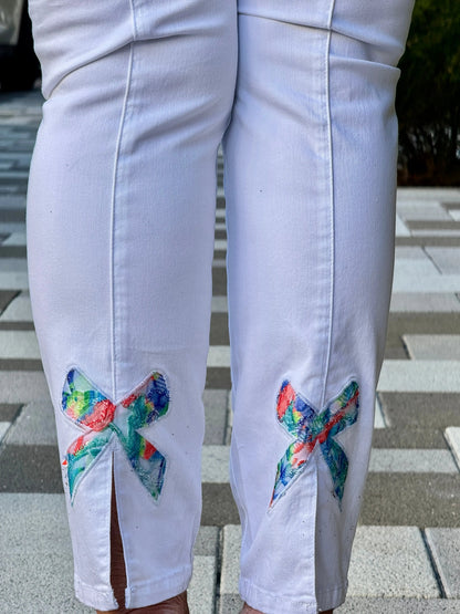 ETHYL RIBBON BOW LONG PANT