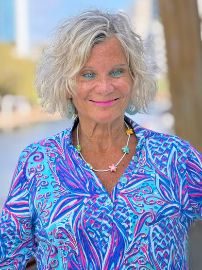 LULU B PALM ROYALE TUNIC