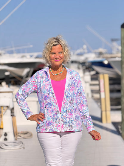 LULLU B FIREWORKS FULL ZIPPER JACKET