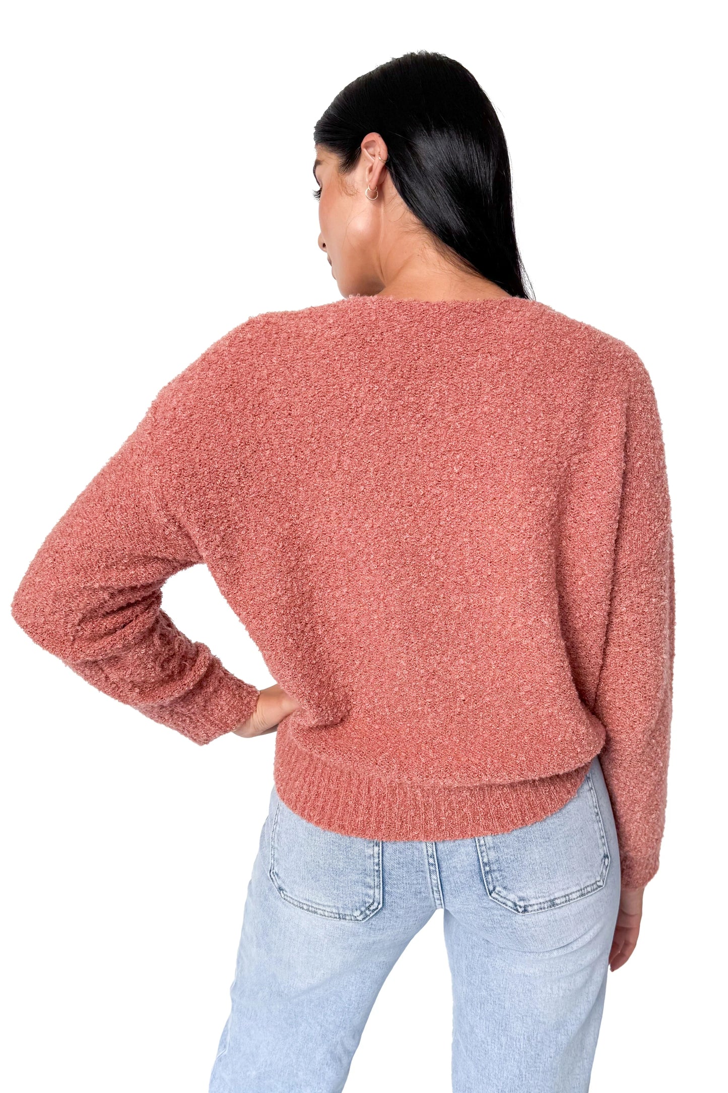 ALB Custom Women's V-Neck Floral Sweater