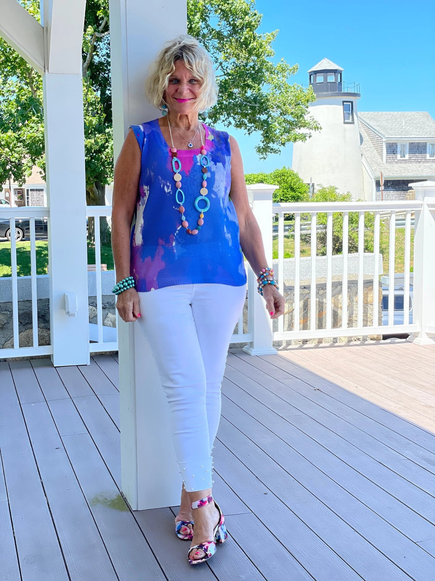 BLUE MARINE SWEATER TANK