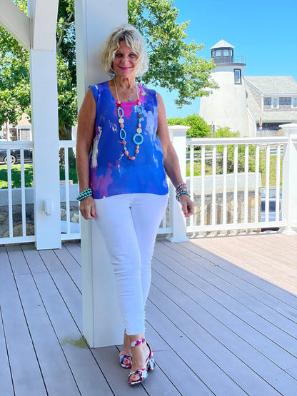 BLUE MARINE SWEATER TANK