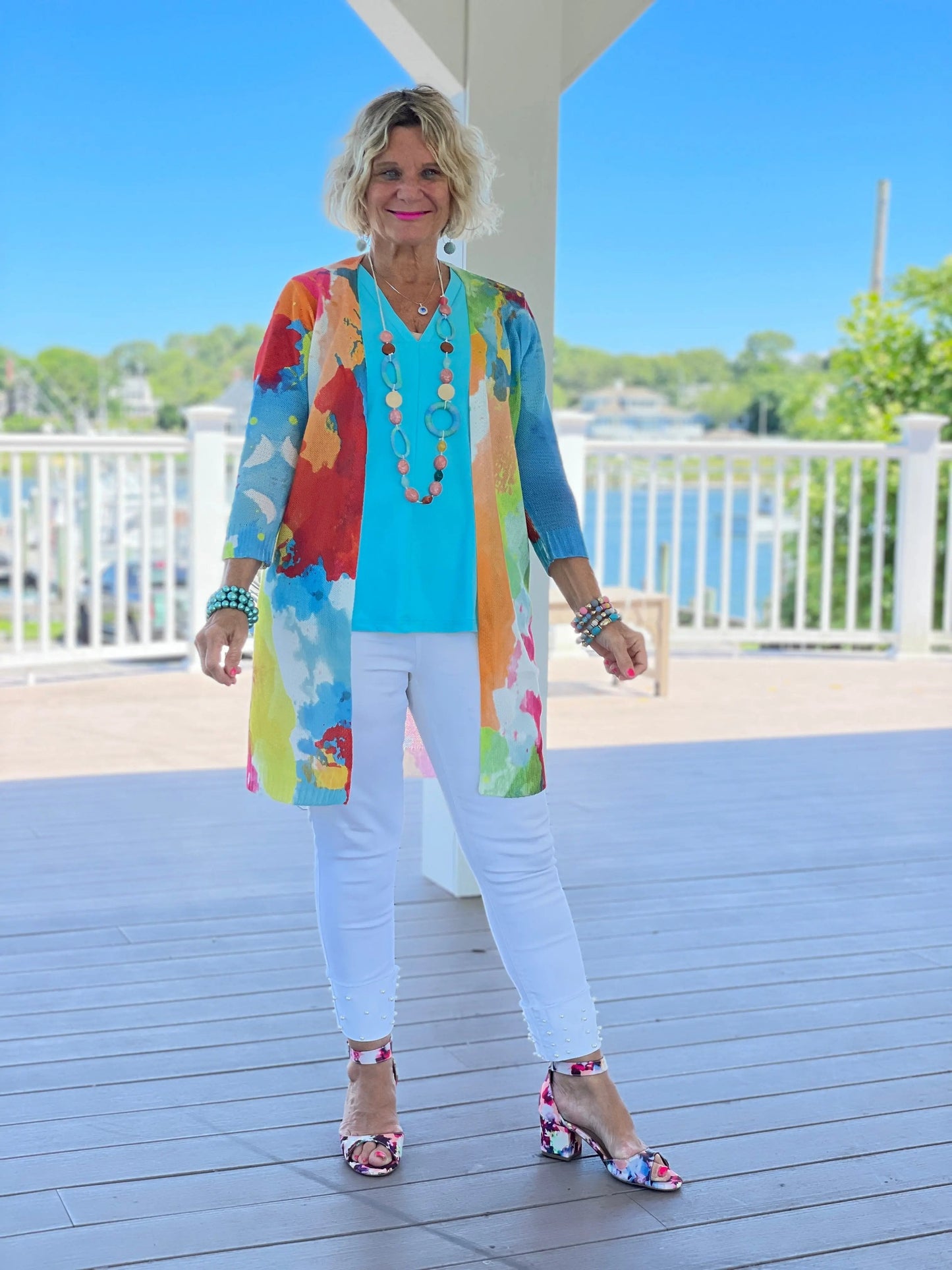 AQUA MARINE SWEATER TANK