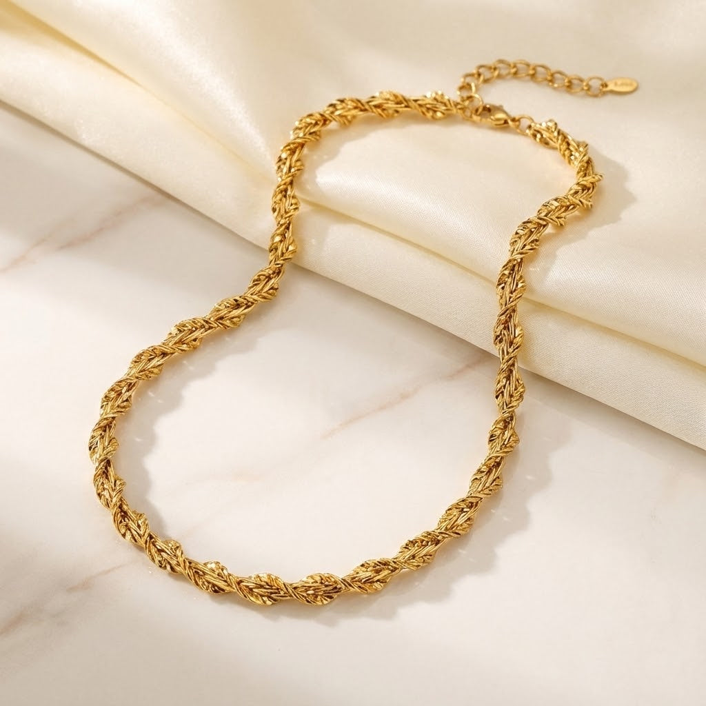 ALB Custom Gold Rope Chain Necklace