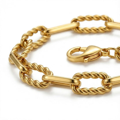 ALB Custom Bold Textured Link Chain Bracelet
