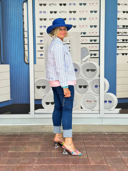 LULU B  CANDY PINK LINEN JACKET