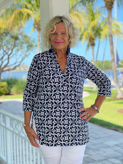 BRIGHTEN BLUE TUNIC