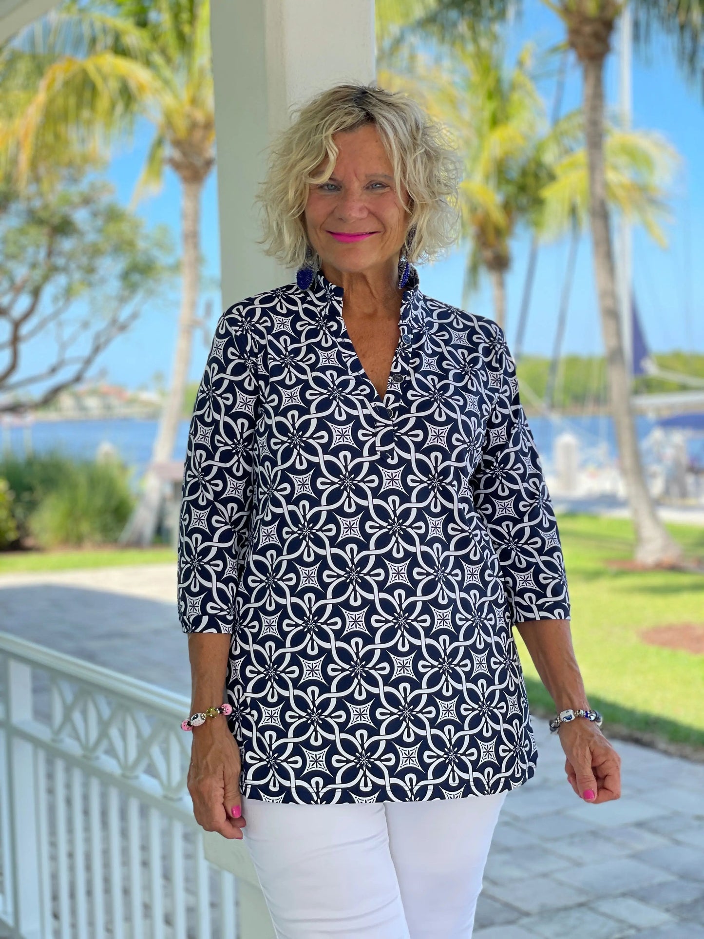 BRIGHTEN BLUE TUNIC