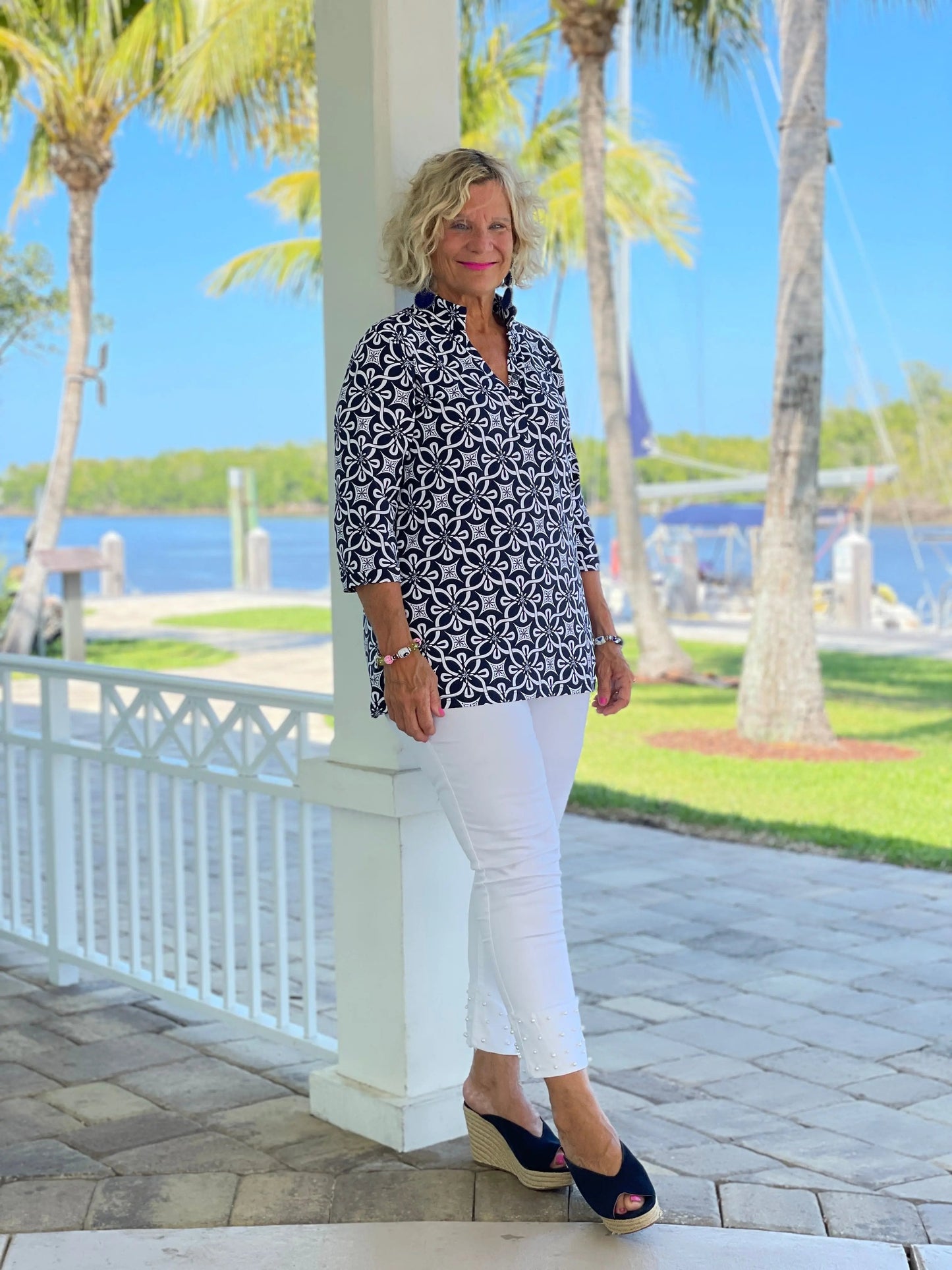 BRIGHTEN BLUE TUNIC