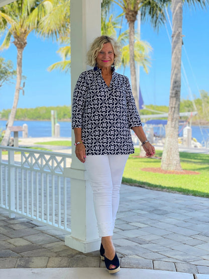 BRIGHTEN BLUE TUNIC