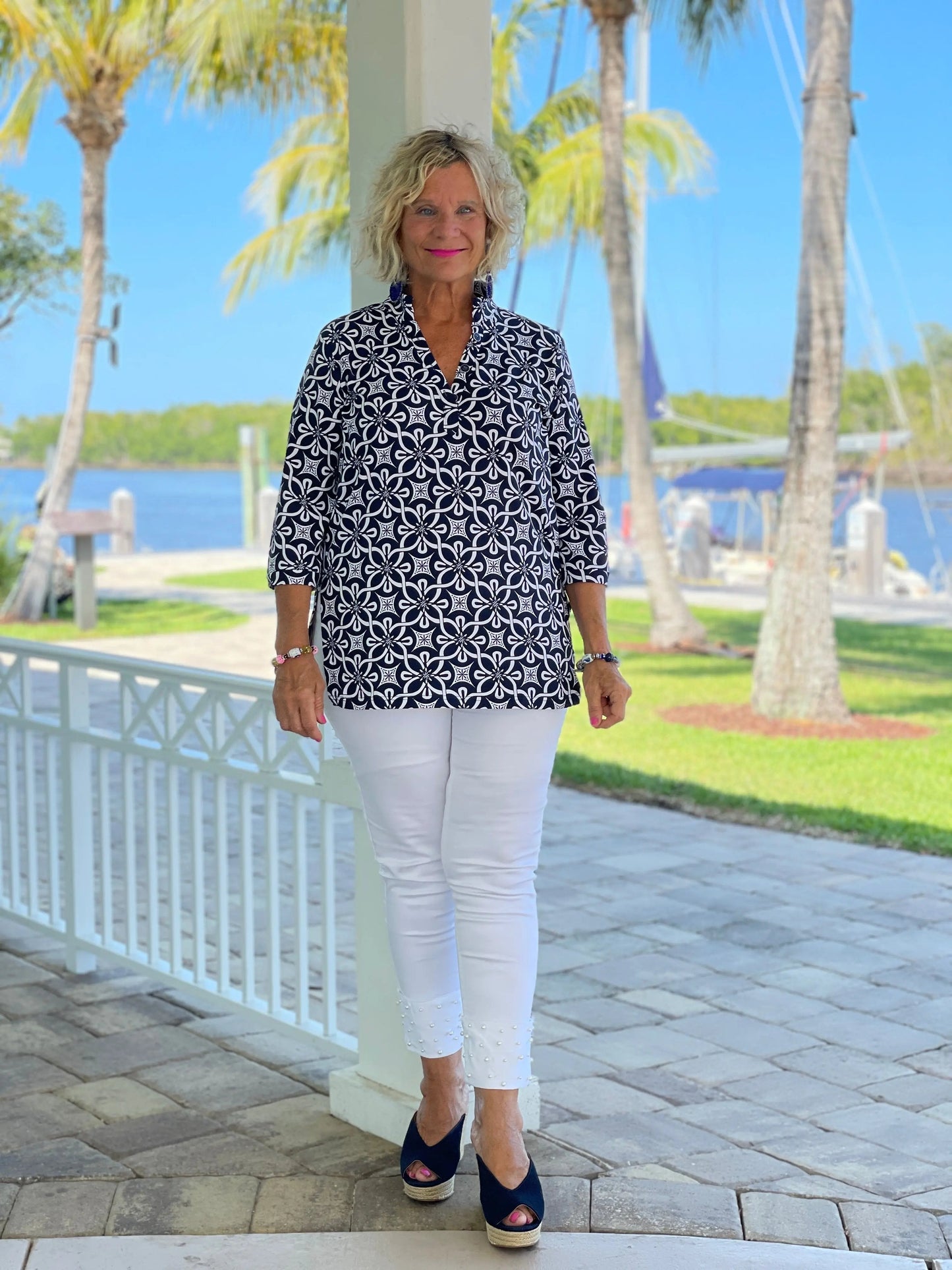 BRIGHTEN BLUE TUNIC