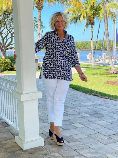 BRIGHTEN BLUE TUNIC