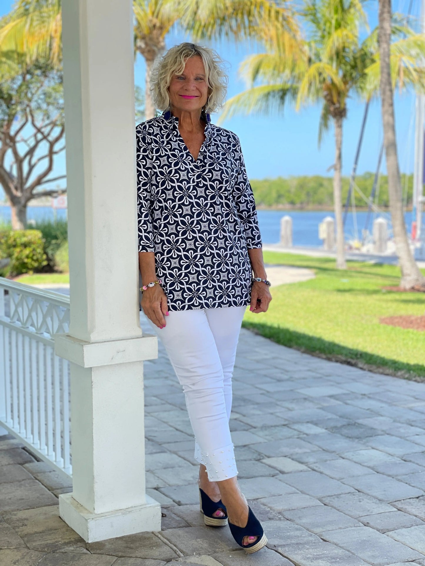 BRIGHTEN BLUE TUNIC
