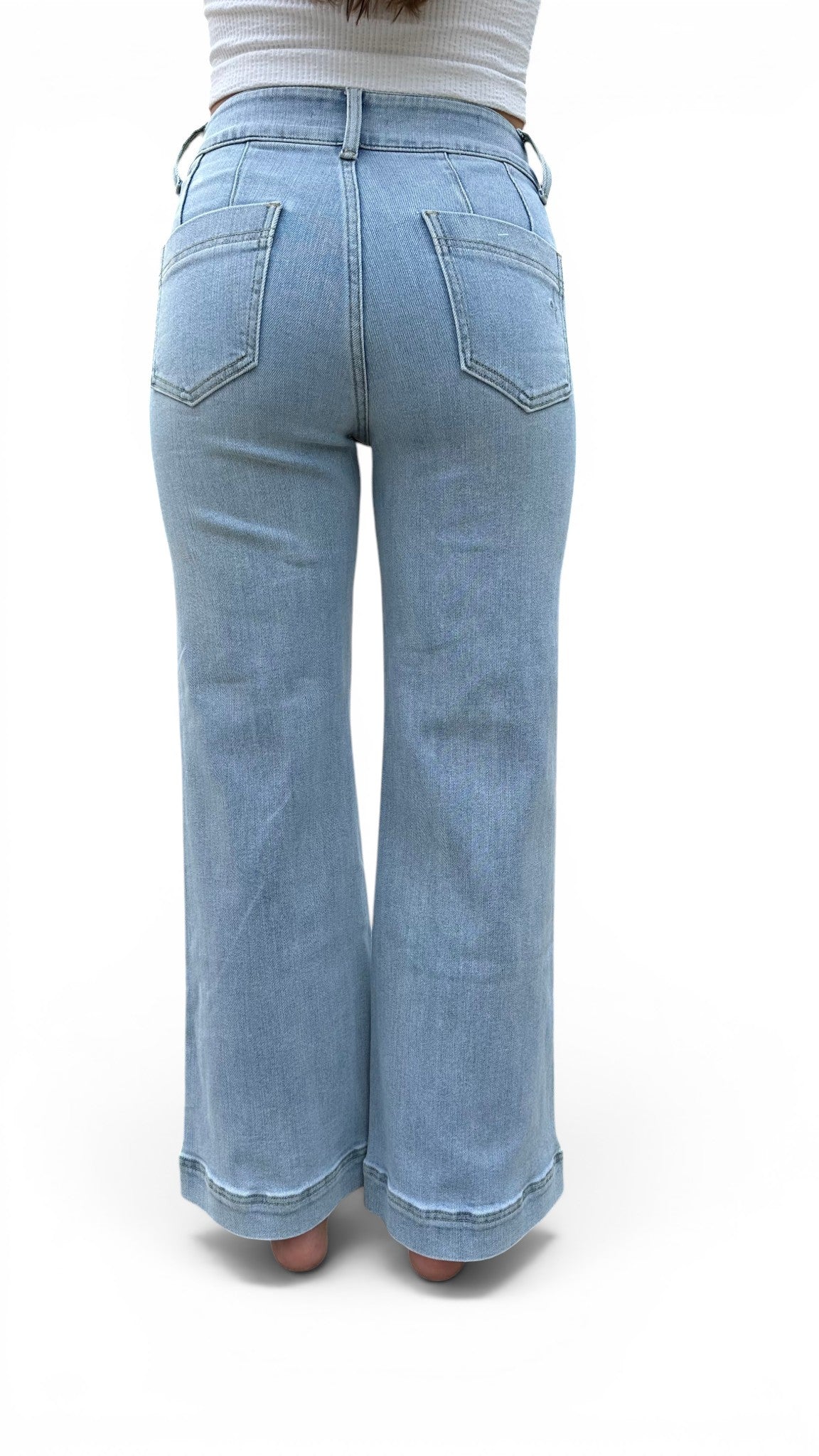 The Joan Super High-Rise Tummy Control Wide Leg Jeans