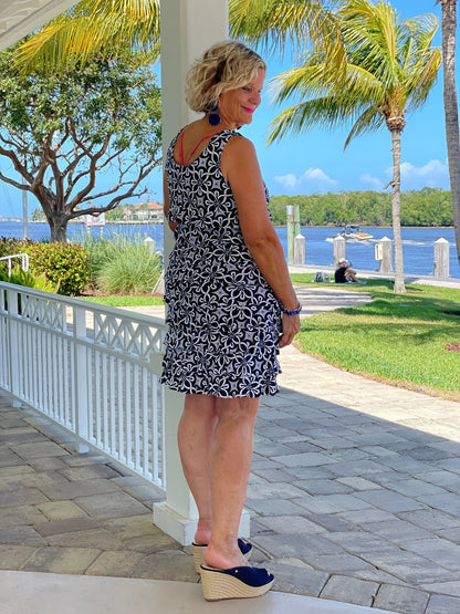 BRIGHTEN BLUE LAYERED DRESS